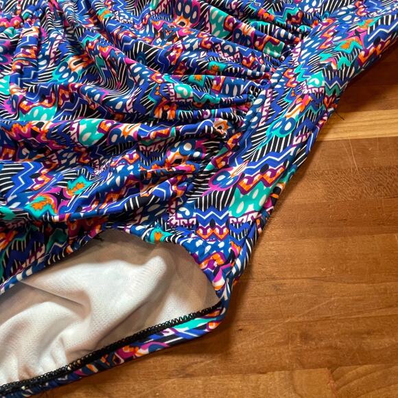 Swim Solutions Women's Tummy-Control Shirred One-Piece Swimsuit,12 - Picture 10 of 12